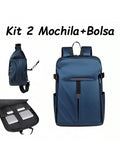 KIT 2 Mochila e Bag Casais,  Mochila  feminina Trabalha masculina para presente Bag CrossBody Transversal Masculina Impermeável para Escola, Trabalho, Viagens. Compre 1 e leve 2  ( COMPROU CHEGOU! )