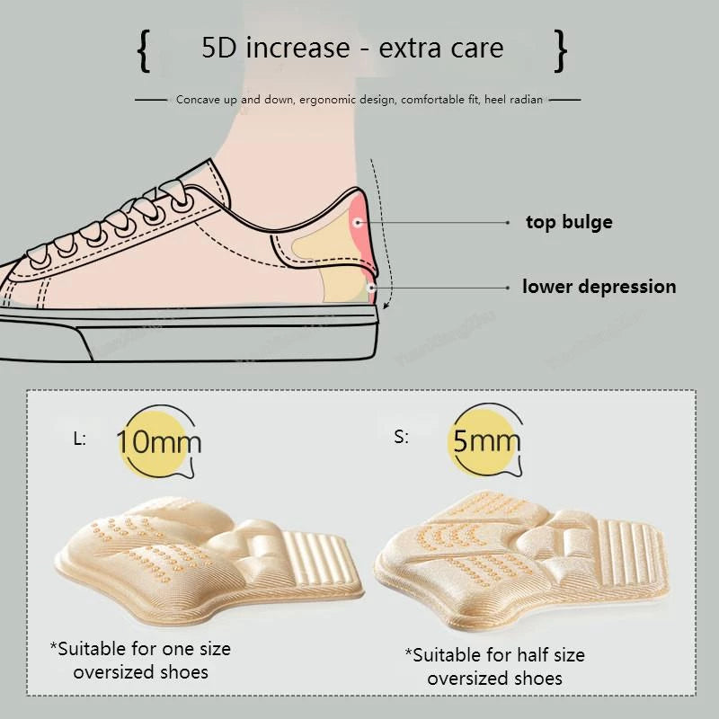 2PC/Pair NovosProtetores de Calcanhar 5D antidesgaste proporcionam conforto extra ajuste perfeito alta qualidade e fácil aplicação prolongam a vida útil dos sapatos e previnem bolhas compre agora e aproveite frete grátis e desconto