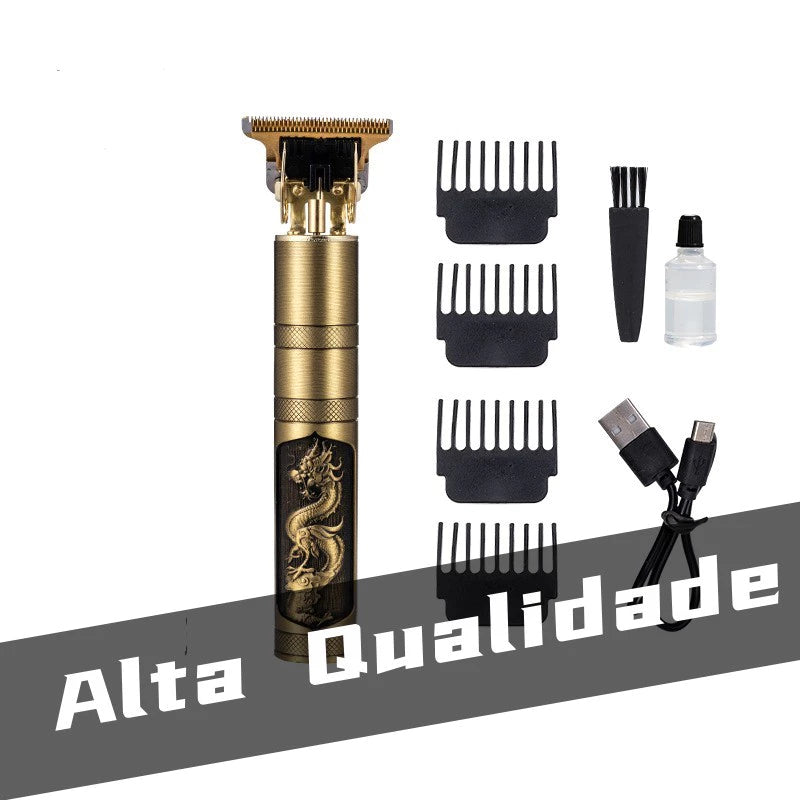 Kit cuidados masculinos - Barbeador e aparador de pelos Maquina cortar cabelo ( Novo Material )