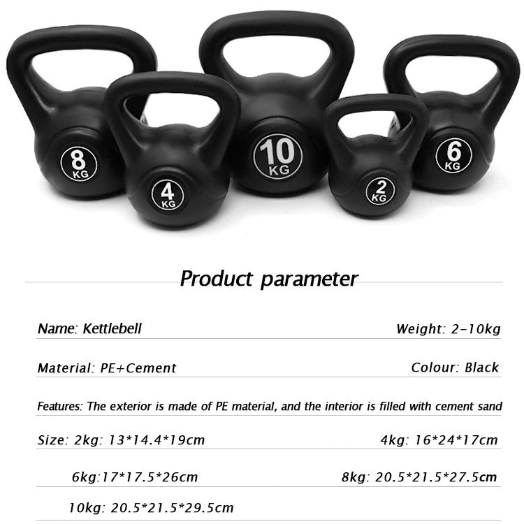 4kg/6kg/10kg Kettlebell Treinamento De Ginásio G