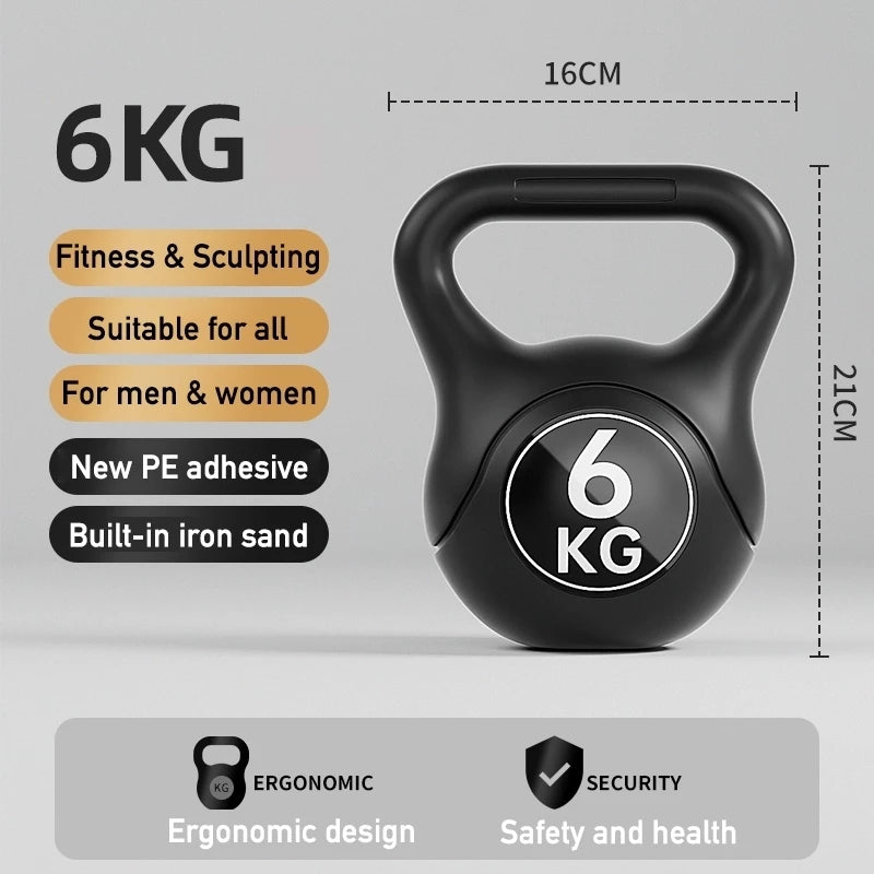 4kg/6kg/10kg Kettlebell Treinamento De Ginásio G