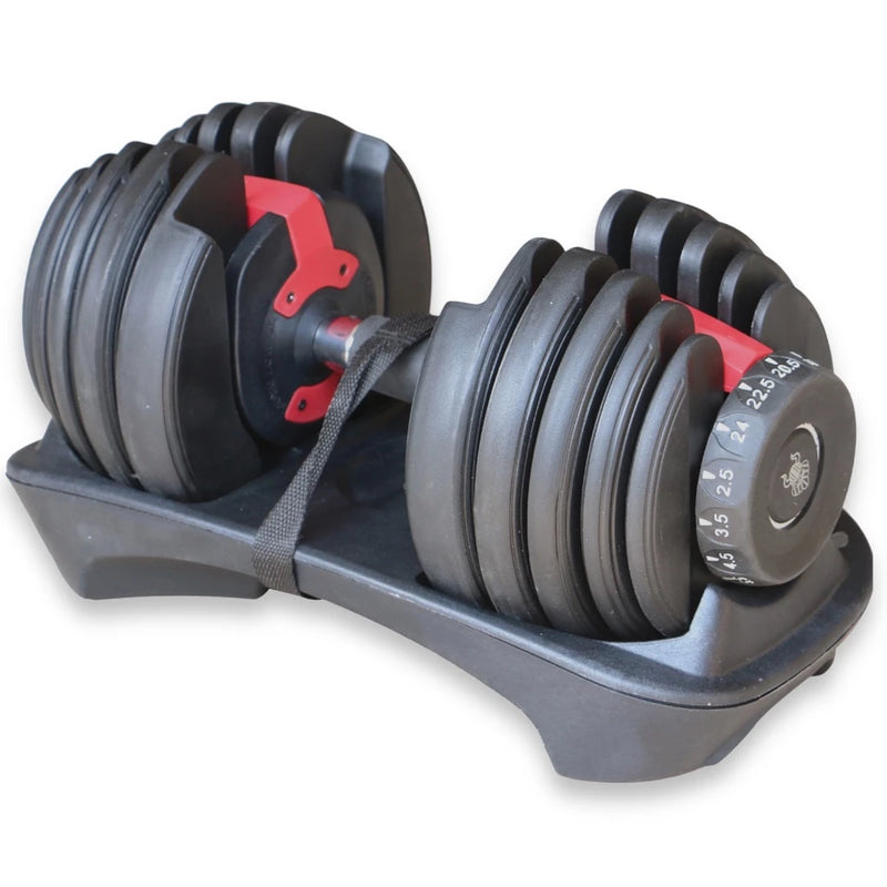 Halter Ajustável Regulável 24kg Anilha Dumbbell 1 Unidade - Odin Fit