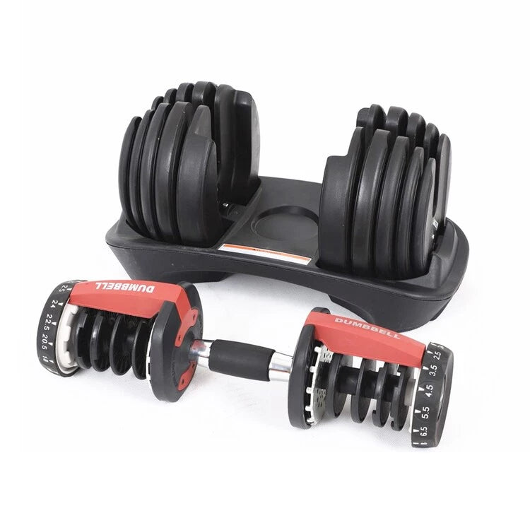 Halter Ajustável Regulável 24kg Anilha Dumbbell 1 Unidade - Odin Fit