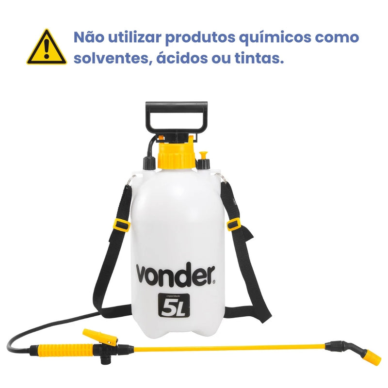 Pulverizador Plástico Agrícola Lateral Manual 5Litros Vonder