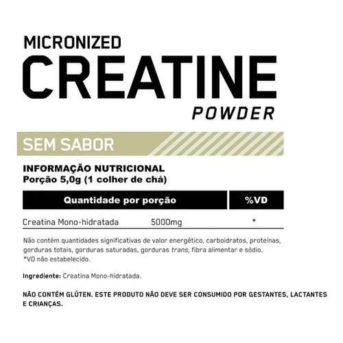 Creatina Powder Monohidratada (300g) Optimum Nutrition