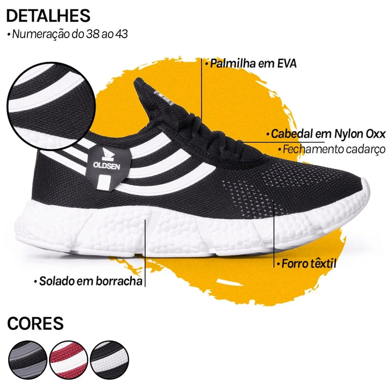 Tenis ortopedico Para Treino masculino Academia Bmax Caminhada Corrida Leve  ( COMPROU CHEGOU! )